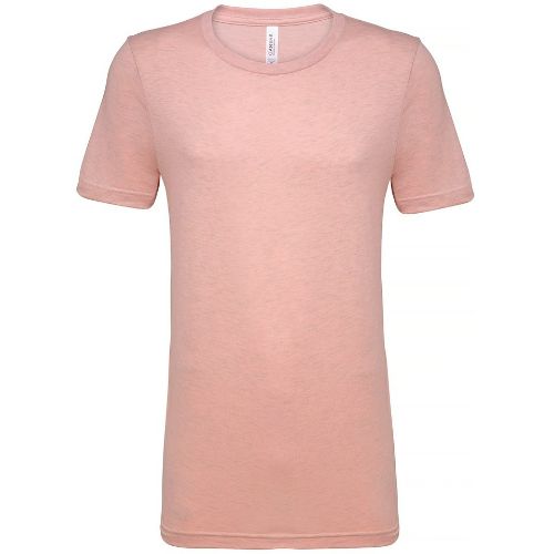 Bella Canvas Unisex Heather Cvc Short Sleeve T-Shirt Heather Prism Peach